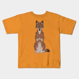 Ethiopian Wolf Kids T-Shirt